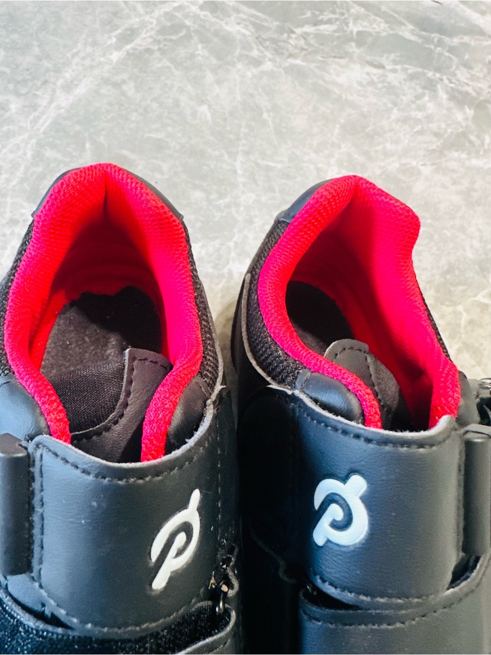 Peloton Cycling Shoes with Cleats Size 38 / Women's 7 Black Red White- Excellent - Picture 5 of 7